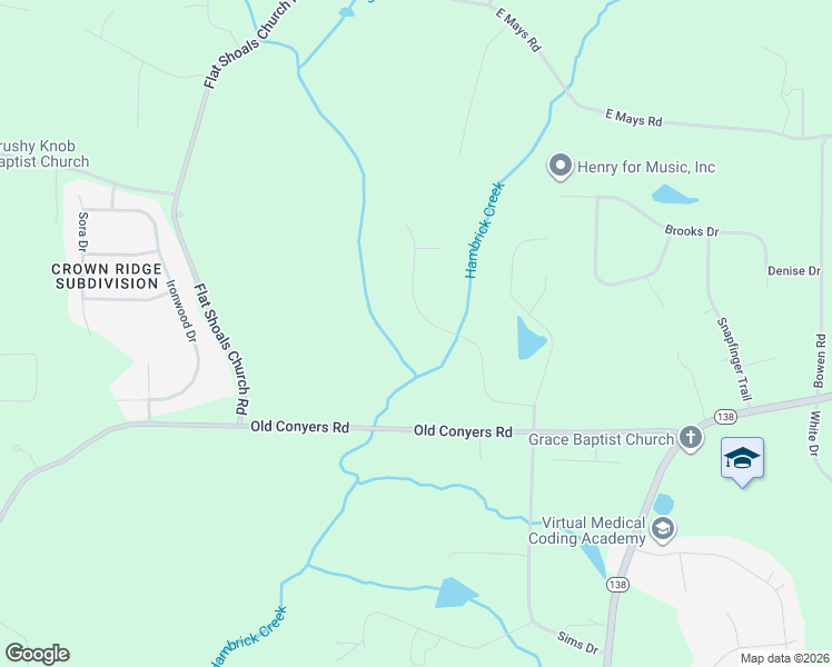 map of restaurants, bars, coffee shops, grocery stores, and more near 333 Vicki Lane in Stockbridge