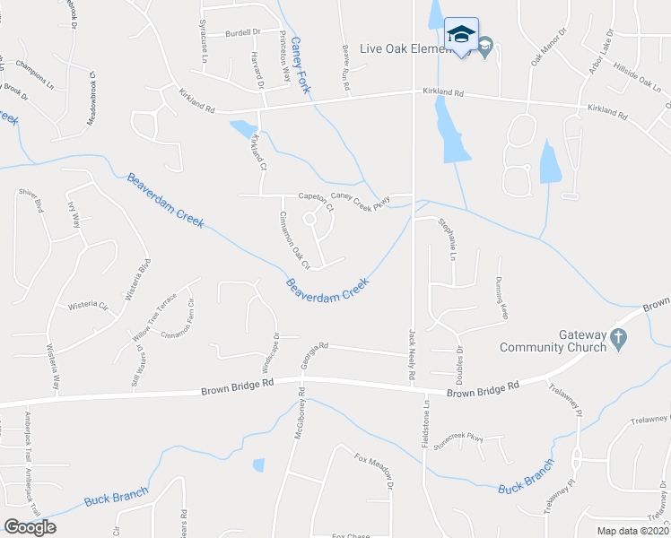 map of restaurants, bars, coffee shops, grocery stores, and more near 210 Cinnamon Oak Circle in Covington