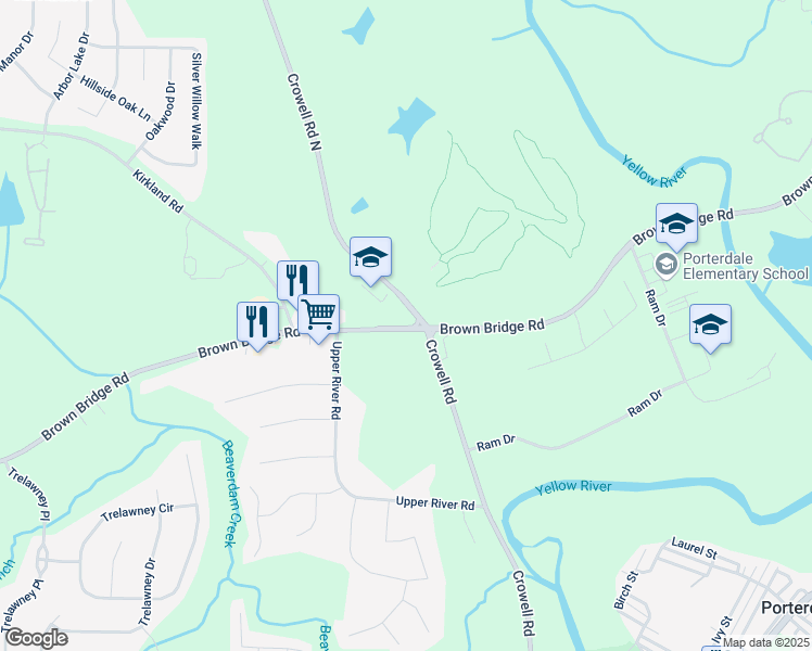 map of restaurants, bars, coffee shops, grocery stores, and more near in 