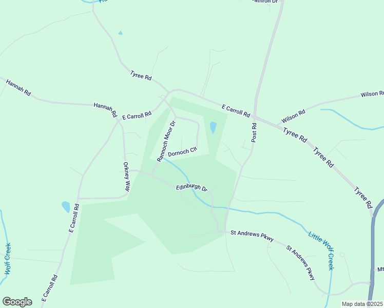 map of restaurants, bars, coffee shops, grocery stores, and more near 8983 Dornoch Circle in Winston