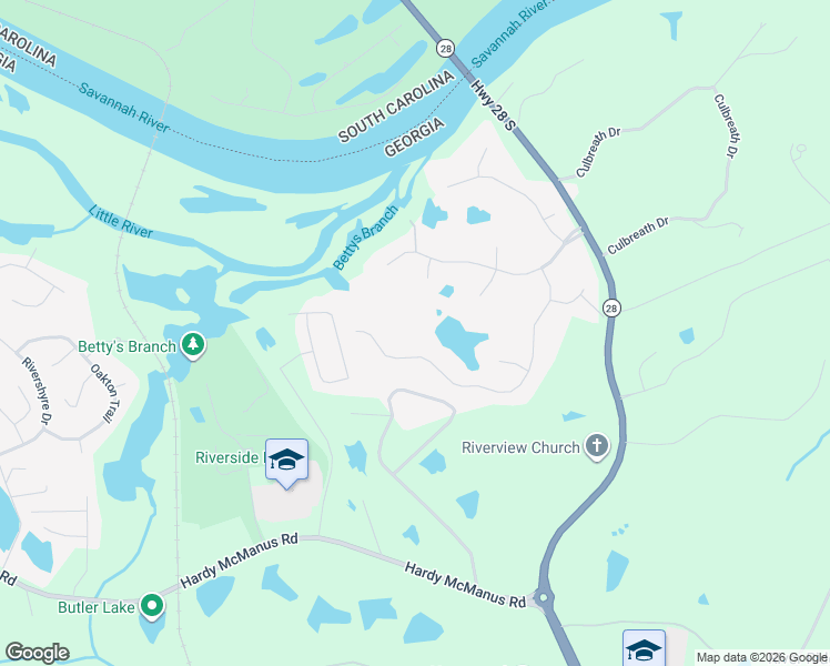 map of restaurants, bars, coffee shops, grocery stores, and more near 1362 Waterston Dr in Evans