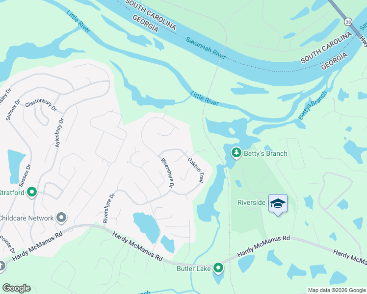 map of restaurants, bars, coffee shops, grocery stores, and more near 1197 Newport Trail in Evans