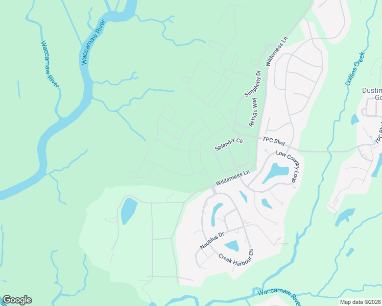 map of restaurants, bars, coffee shops, grocery stores, and more near 154 Blackwater Drive in Murrells Inlet