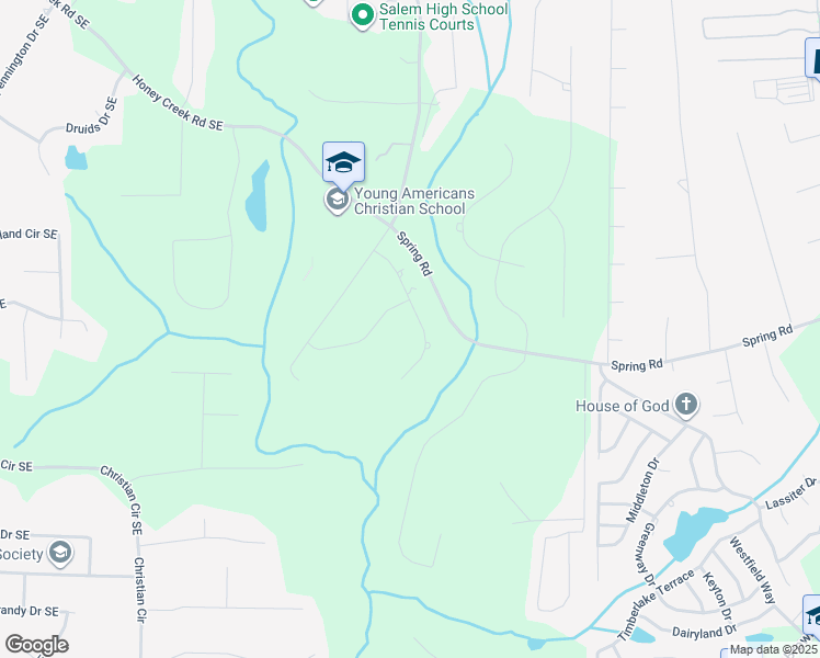map of restaurants, bars, coffee shops, grocery stores, and more near 25 Allspice Drive in Covington