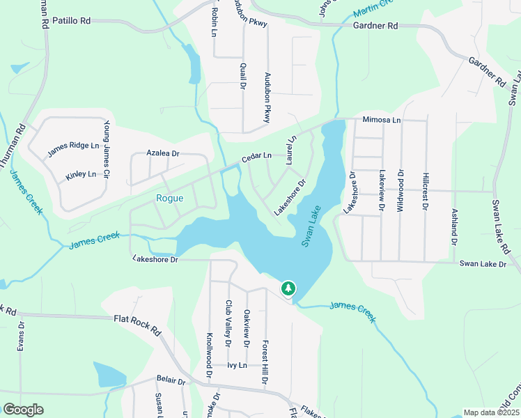 map of restaurants, bars, coffee shops, grocery stores, and more near 370 Lakeshore Drive in Stockbridge