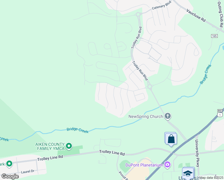 map of restaurants, bars, coffee shops, grocery stores, and more near 312 Anmore Court in Aiken