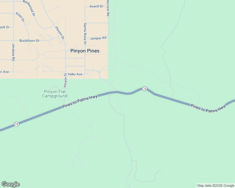 map of restaurants, bars, coffee shops, grocery stores, and more near 70111 California 74 in Mountain Center