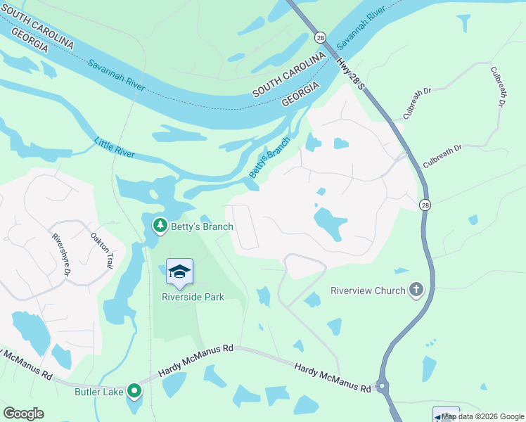 map of restaurants, bars, coffee shops, grocery stores, and more near 1350 Waterston Drive in Evans