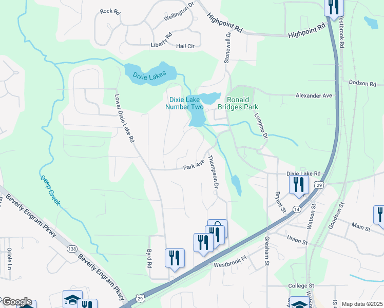 map of restaurants, bars, coffee shops, grocery stores, and more near 5736 Lakeside Drive in Union City