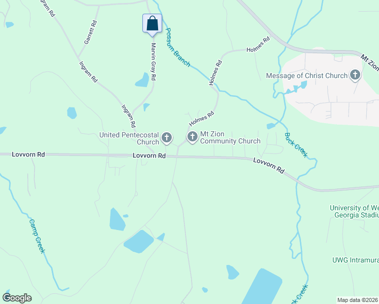 map of restaurants, bars, coffee shops, grocery stores, and more near 2059 Lovvorn Road in Carrollton