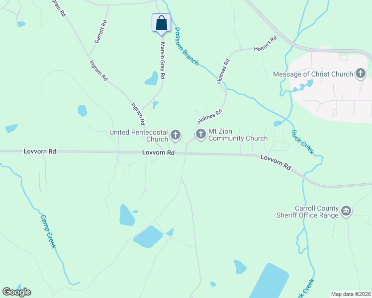 map of restaurants, bars, coffee shops, grocery stores, and more near 2059 Lovvorn Road in Carrollton