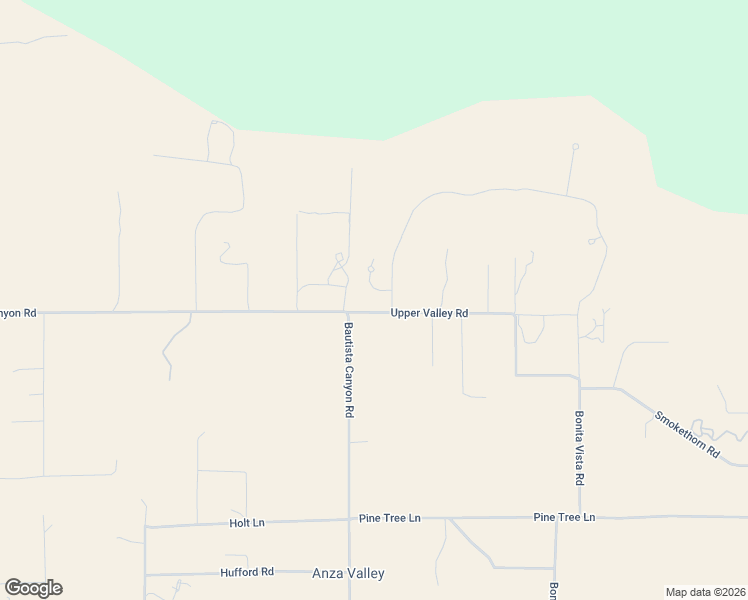 map of restaurants, bars, coffee shops, grocery stores, and more near 36750 Upper Valley Road in Anza