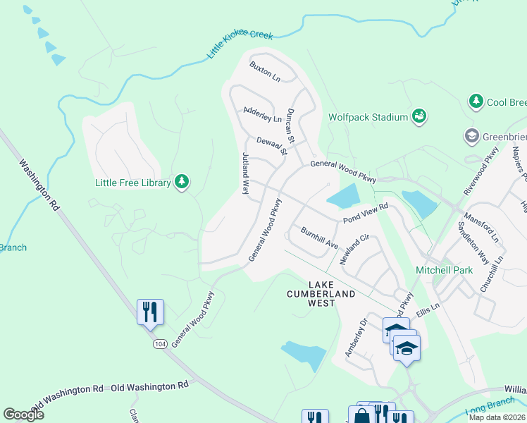 map of restaurants, bars, coffee shops, grocery stores, and more near 4118 Dewaal Street in Evans