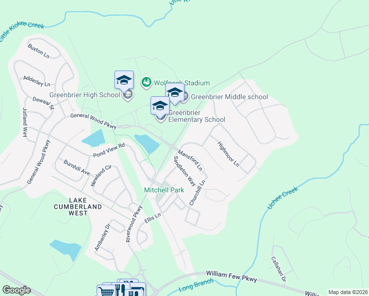 map of restaurants, bars, coffee shops, grocery stores, and more near 1003 Mansford Lane in Evans