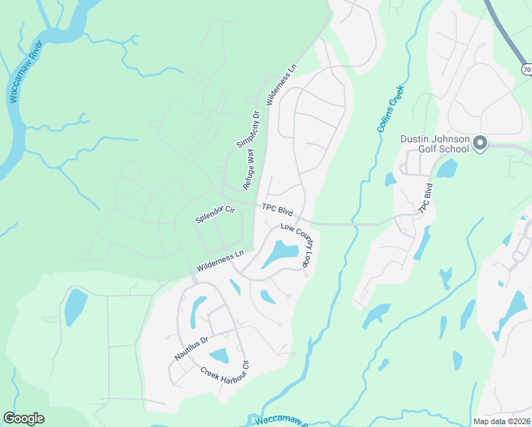 map of restaurants, bars, coffee shops, grocery stores, and more near 304 West End Court in Murrells Inlet