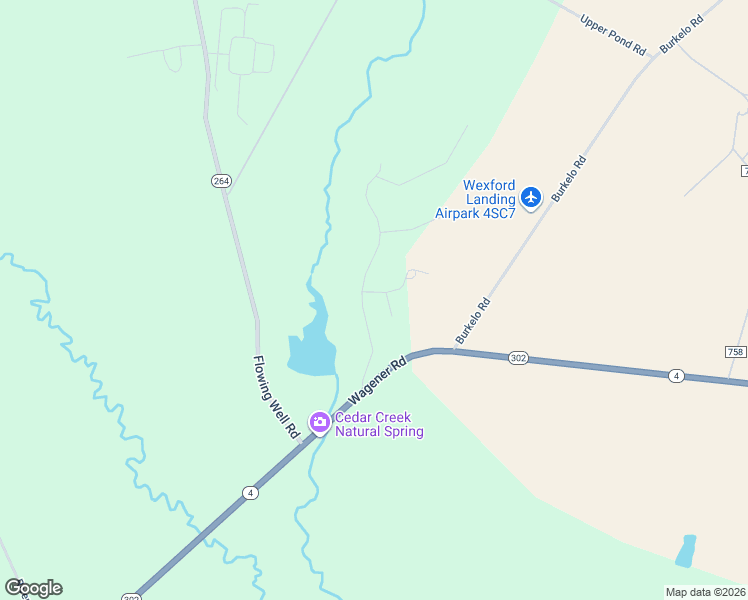 map of restaurants, bars, coffee shops, grocery stores, and more near 190 Wexford Mill Drive in Wagener