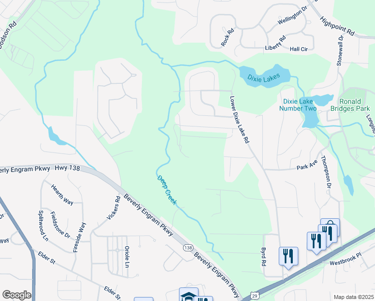 map of restaurants, bars, coffee shops, grocery stores, and more near Manor Hill Drive in Union City