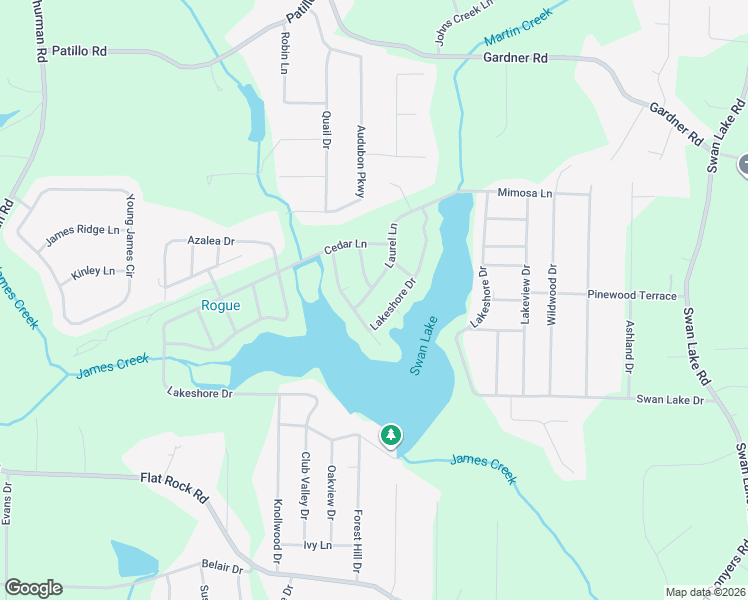 map of restaurants, bars, coffee shops, grocery stores, and more near 339 Lakeshore Drive in Stockbridge
