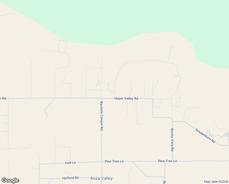 map of restaurants, bars, coffee shops, grocery stores, and more near 36750 Upper Valley Road in Anza