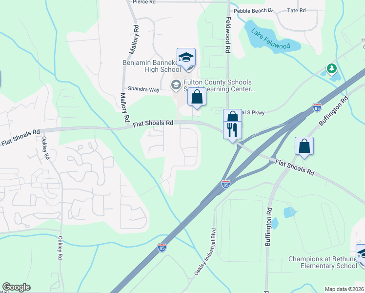 map of restaurants, bars, coffee shops, grocery stores, and more near 6252 Shenfield Lane in Union City