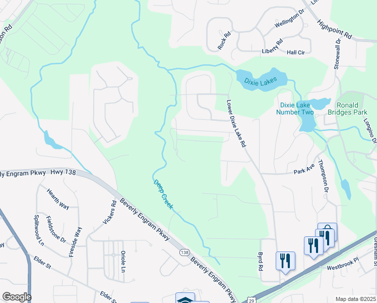 map of restaurants, bars, coffee shops, grocery stores, and more near Manor Hill Drive in Union City