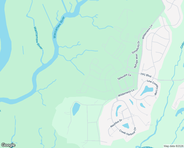 map of restaurants, bars, coffee shops, grocery stores, and more near 277 Splendor Circle in Murrells Inlet