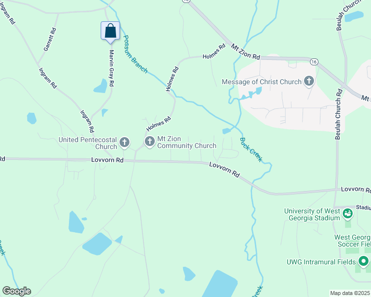 map of restaurants, bars, coffee shops, grocery stores, and more near 15 Gees Lane in Carrollton