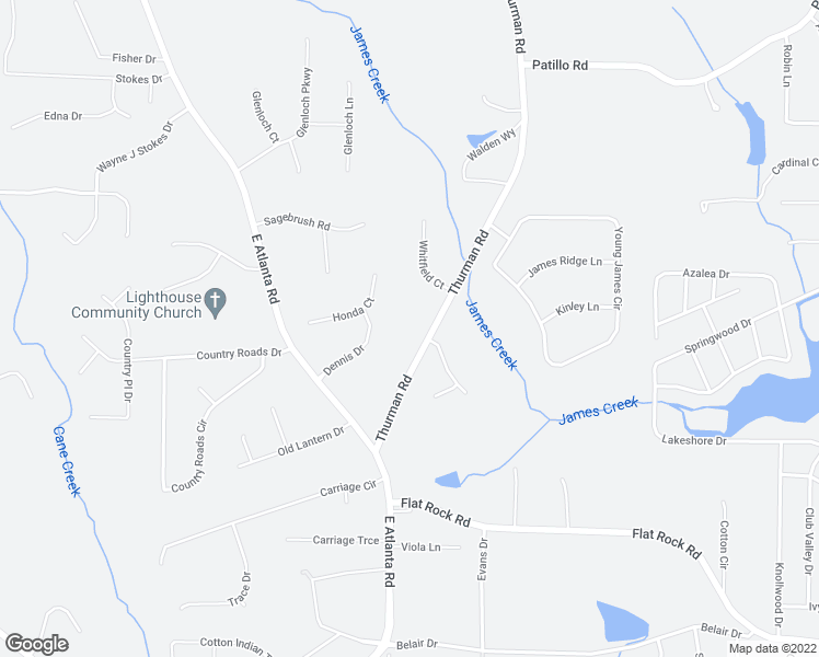map of restaurants, bars, coffee shops, grocery stores, and more near 160 Dennis Drive in Stockbridge
