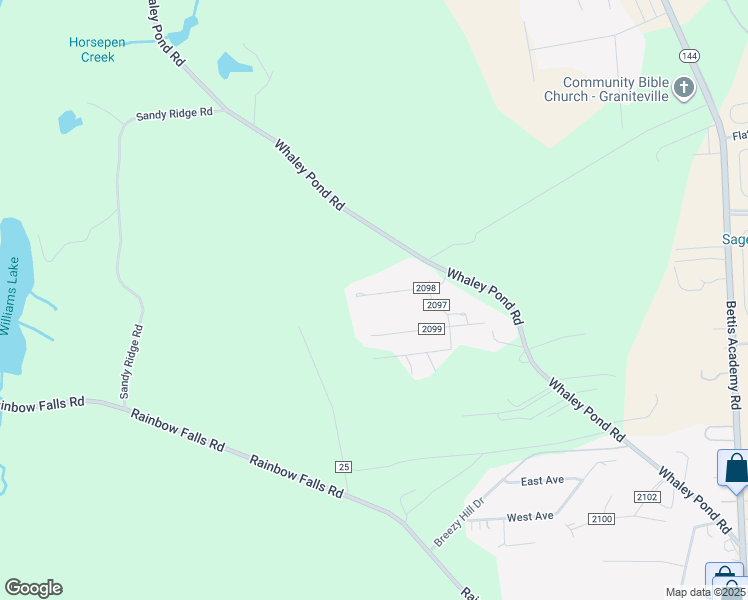 map of restaurants, bars, coffee shops, grocery stores, and more near 117 Green Street in Graniteville