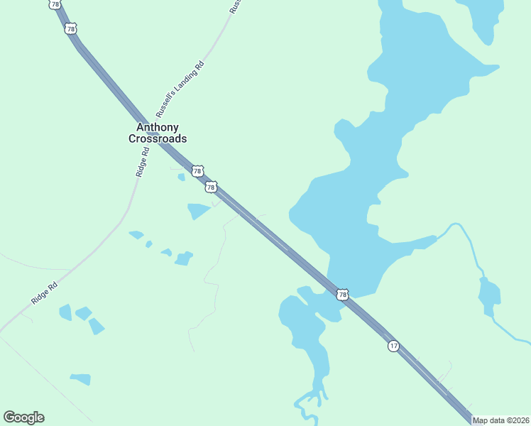 map of restaurants, bars, coffee shops, grocery stores, and more near in Anthony Crossroads