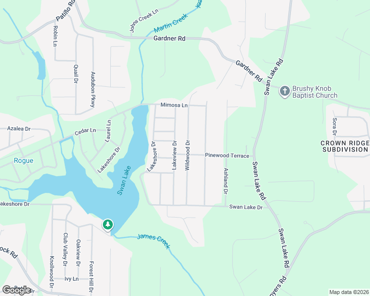 map of restaurants, bars, coffee shops, grocery stores, and more near 215 Wildwood Drive in Stockbridge