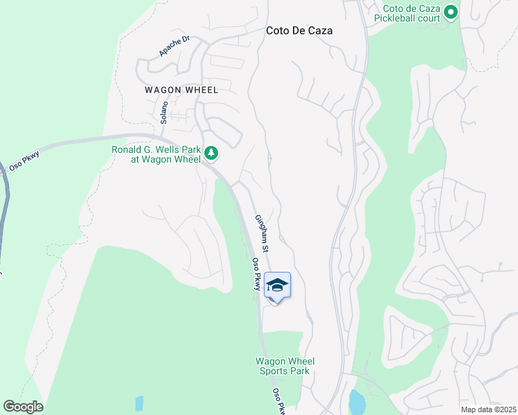 map of restaurants, bars, coffee shops, grocery stores, and more near 1 Prospector Court in Coto de Caza