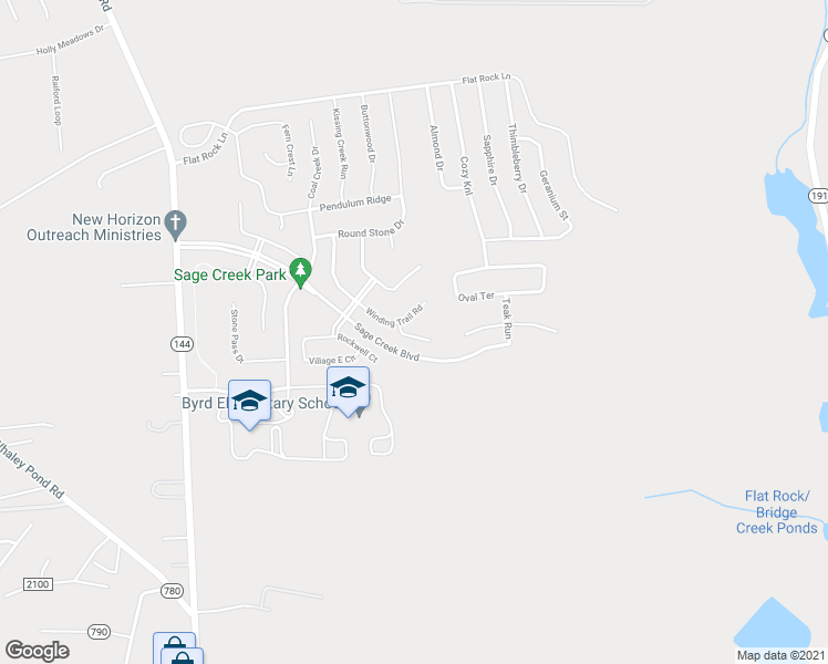 map of restaurants, bars, coffee shops, grocery stores, and more near 629 Natures Trail Place in Graniteville