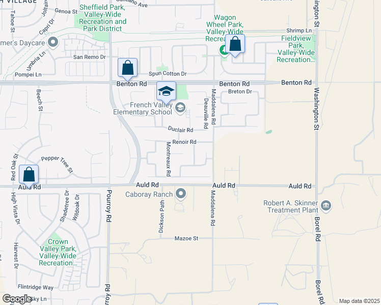 map of restaurants, bars, coffee shops, grocery stores, and more near 36793 Montfleury Lane in Winchester