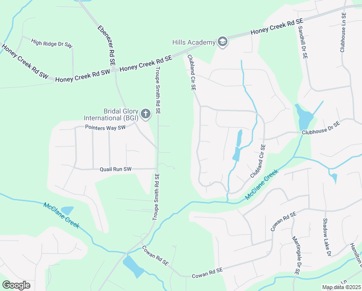 map of restaurants, bars, coffee shops, grocery stores, and more near in Conyers