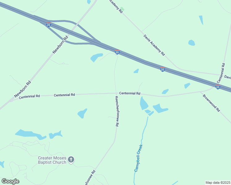 map of restaurants, bars, coffee shops, grocery stores, and more near Cajun Lane in Morgan County