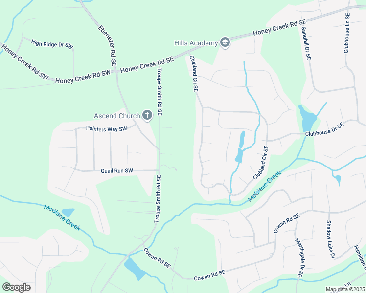 map of restaurants, bars, coffee shops, grocery stores, and more near in Conyers