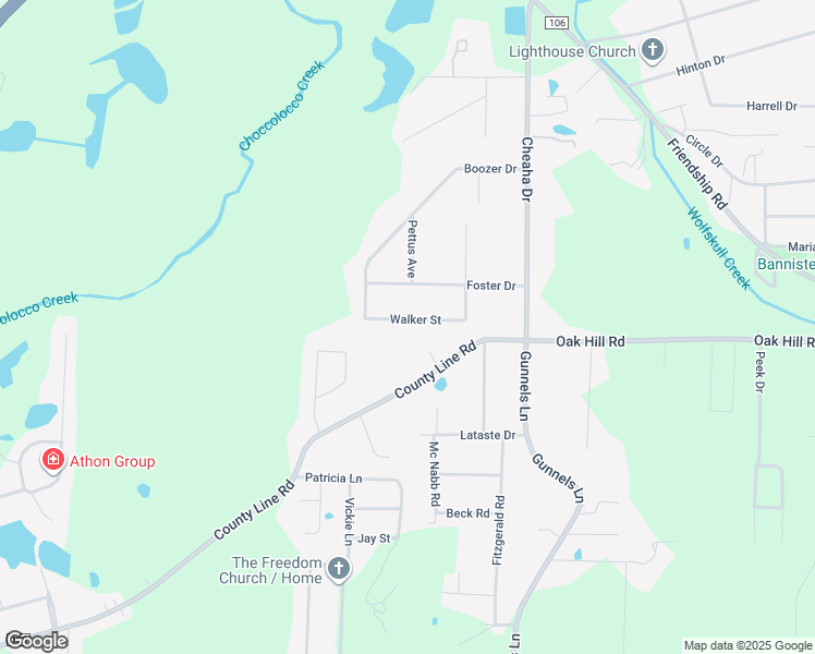 map of restaurants, bars, coffee shops, grocery stores, and more near 710 Walker Street in Oxford