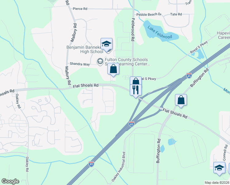 map of restaurants, bars, coffee shops, grocery stores, and more near 3992 Shenfield Drive in Union City
