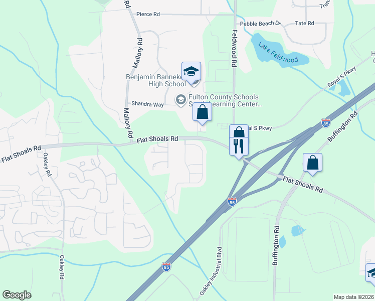 map of restaurants, bars, coffee shops, grocery stores, and more near 6212 Shenfield Lane in Union City