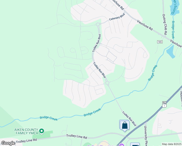 map of restaurants, bars, coffee shops, grocery stores, and more near 212 Bobwhite Drive in Aiken