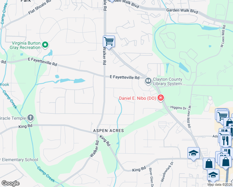map of restaurants, bars, coffee shops, grocery stores, and more near 1175 Valentine Court in Riverdale