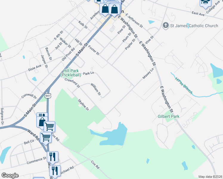 map of restaurants, bars, coffee shops, grocery stores, and more near 850 Park Lane in Madison