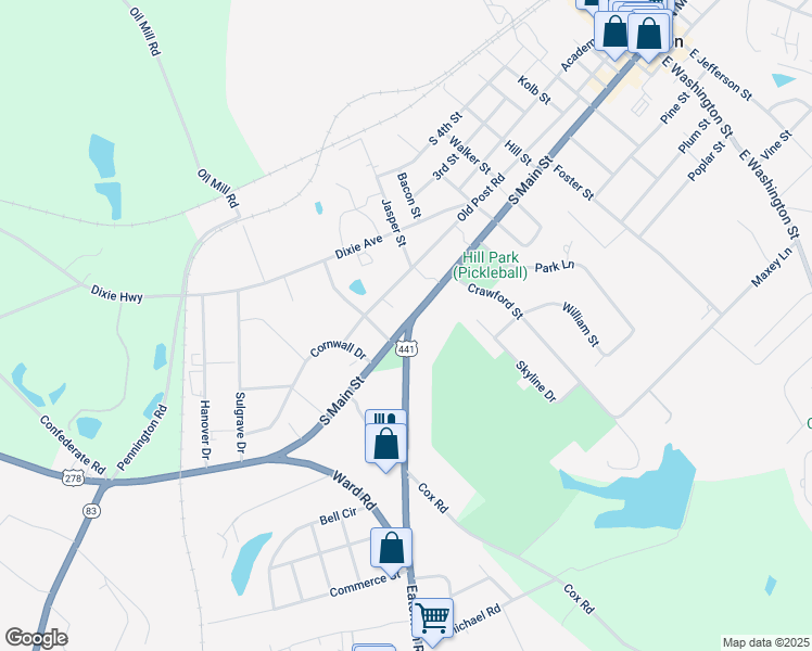 map of restaurants, bars, coffee shops, grocery stores, and more near 921 South Main Street in Madison