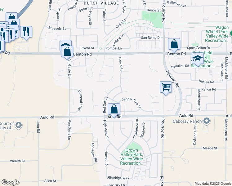 map of restaurants, bars, coffee shops, grocery stores, and more near 36811 Cottonwood Street in Winchester