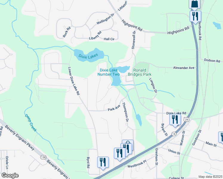 map of restaurants, bars, coffee shops, grocery stores, and more near 5644 Lakeside Drive in Union City