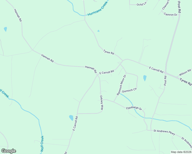 map of restaurants, bars, coffee shops, grocery stores, and more near 9126 East Carroll Road in Douglas County