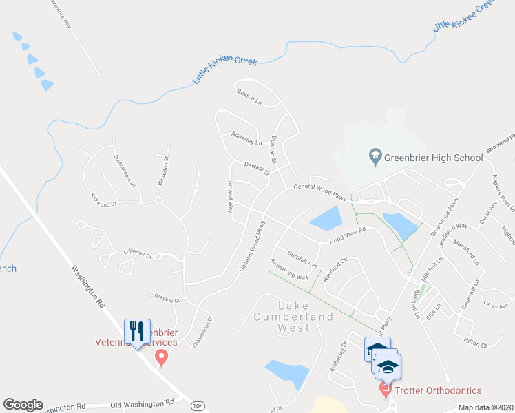 map of restaurants, bars, coffee shops, grocery stores, and more near 4104 Dewaal Street in Evans