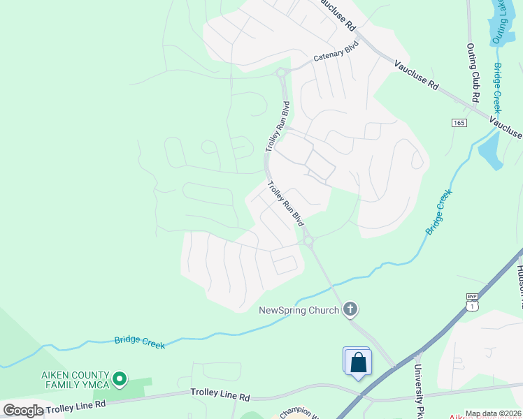 map of restaurants, bars, coffee shops, grocery stores, and more near 146 Bobwhite Drive in Aiken