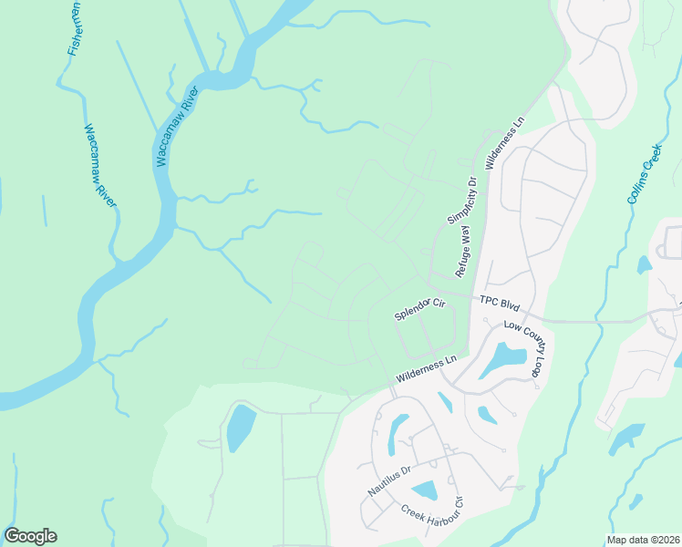map of restaurants, bars, coffee shops, grocery stores, and more near TPC Boulevard in Murrells Inlet